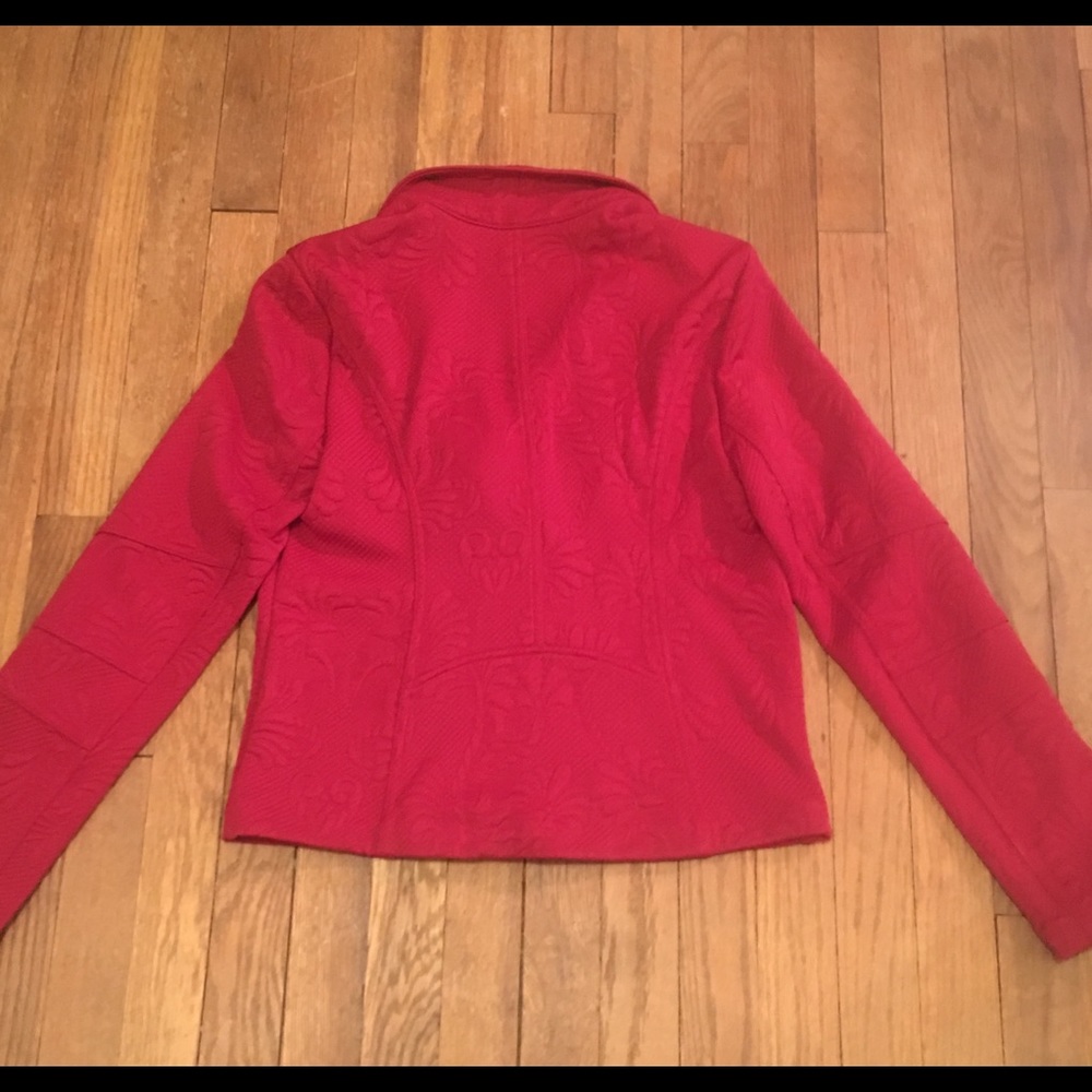 Express Embossed Motor Cycle Jacket - Picture 6 of 6